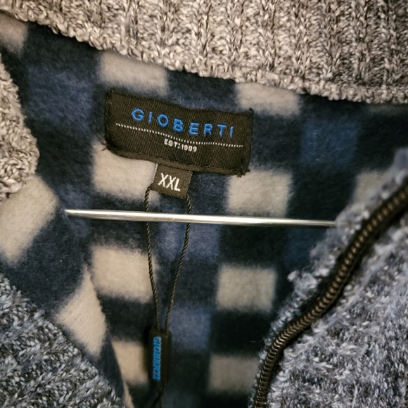 Gioberti Wool and faux suede sweater - Picture 4 of 5